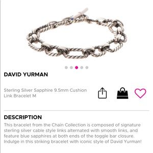 David Yurman Cushion Link Bracelet